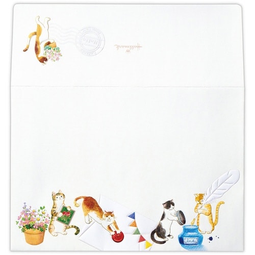 封筒キャッツアンドレターズ×6