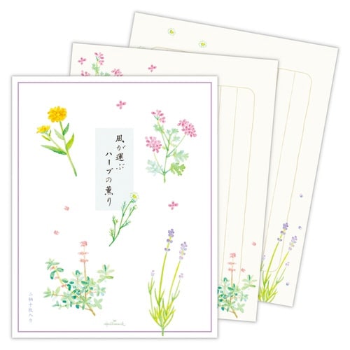 便箋ハーブの薫り×6