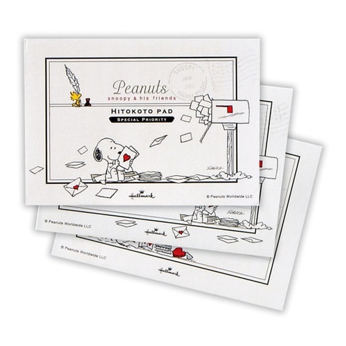 ひとことスヌーピーポストと手紙×6