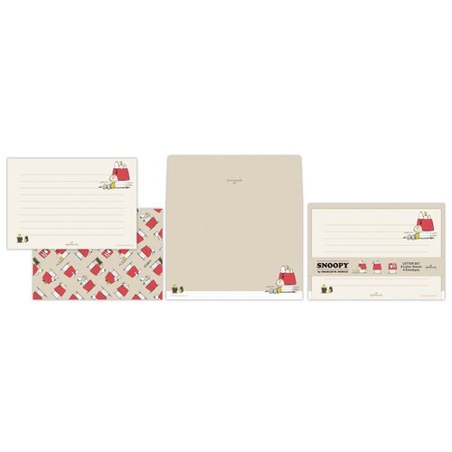 レターセットスヌーピーHR・HOUSE×6