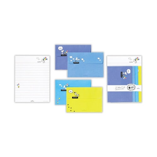 レターセットスヌーピーカラーバルーン×6