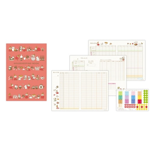 家計簿ムーミンリトルミイおやつの×6