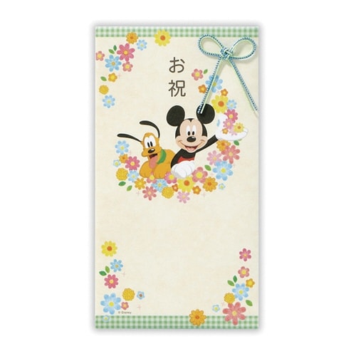 祝儀袋ディズニーお祝ミッキー花飾り×6