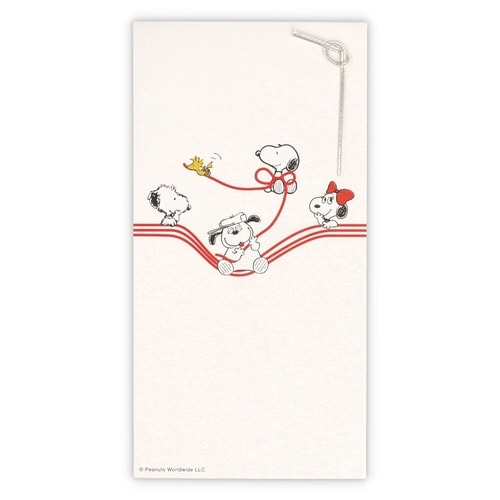 祝儀封筒スヌーピー無地水引あそび×6