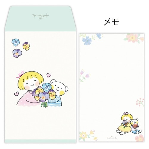 ポチ袋仲良しともだちお花×6