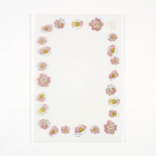 フルールクリアファイルフラワーフレーム×15
