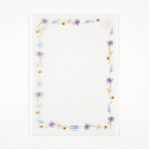 フルールクリアファイルフラワーフレーム×15