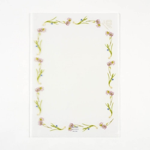 フルールクリアファイルフラワーフレーム×15
