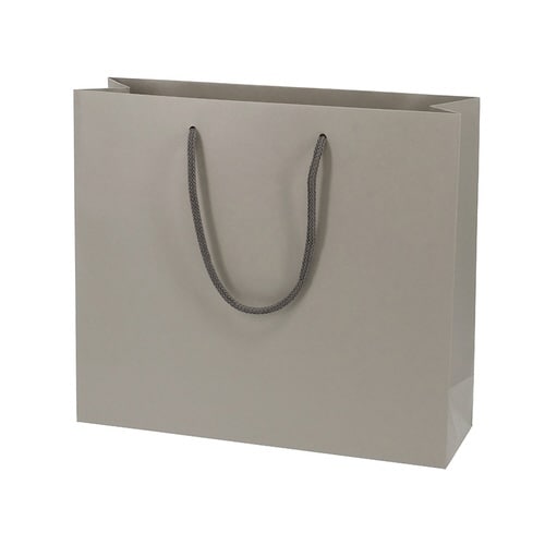 紙袋カラーチャームバッグ3才グレー10枚×10