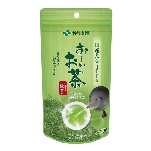 おーいお茶抹茶入緑茶 国産茶葉100%使用 70g