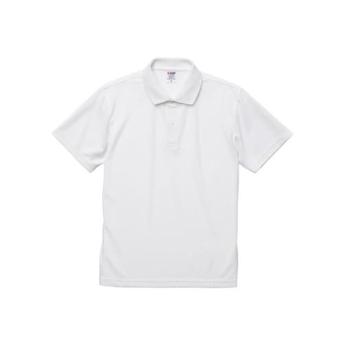 ドライカノコポロシャツ ホワイト XL