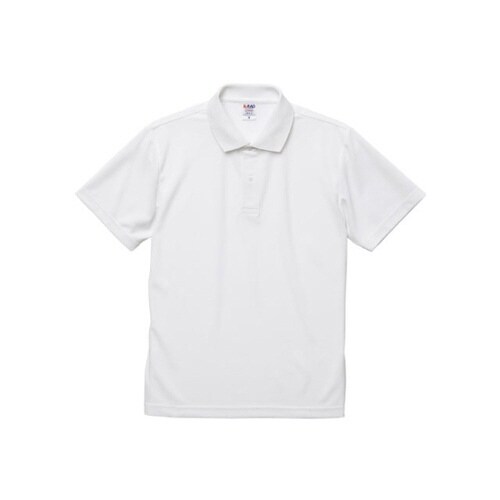 ドライカノコポロシャツ ホワイト 5L