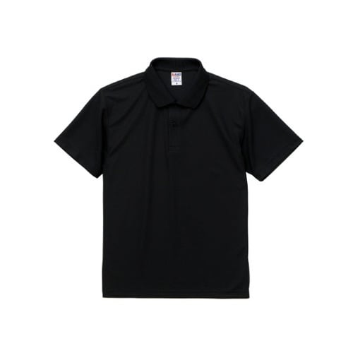 ドライカノコポロシャツ ブラック S