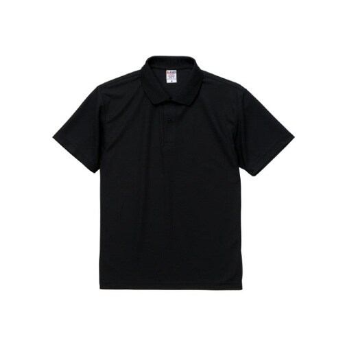 ドライカノコポロシャツ ブラック L