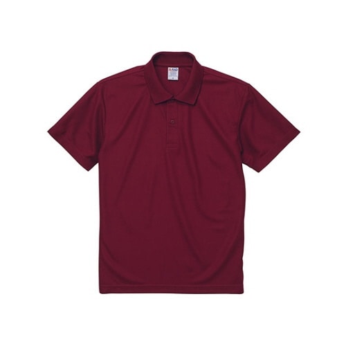 ドライカノコポロシャツ バーガンディ 5XL