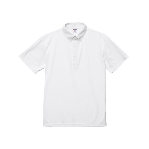 ドライカノコポロシャツボタンダウン ホワイト S