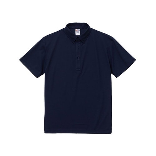 ポロシャツボタンダウン ネイビー XL