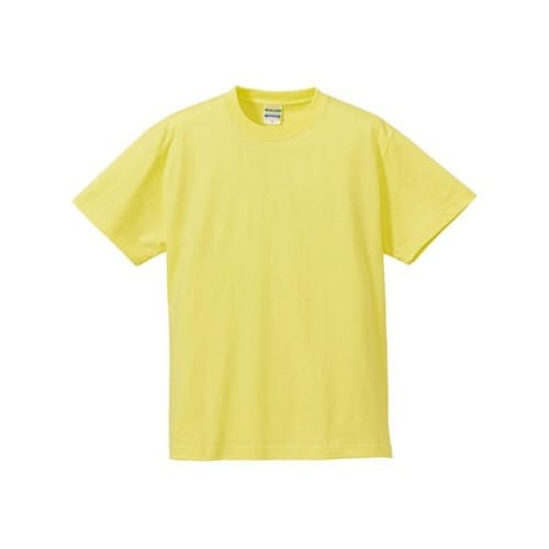 5001綿Tシャツ S ライトイエロー