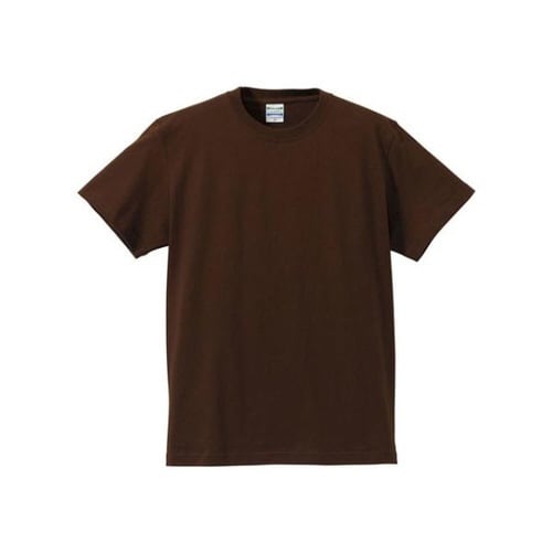 5001綿Tシャツ M ダークブラウン