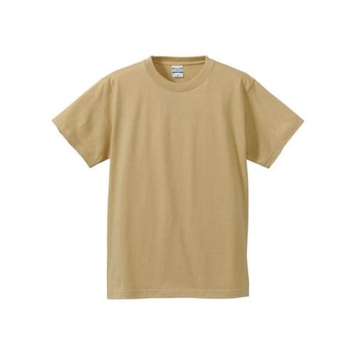 5001綿Tシャツ M ライトベージュ