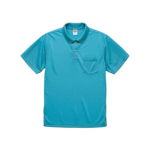 5912−01ポロシャツ ターコイズブルー M