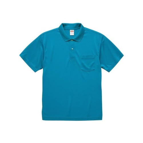 5912−01ポロシャツ ターコイズブルー XL