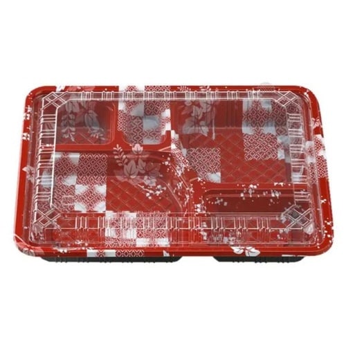 弁当容器 CY−3−1 ゆたか赤セット(OPS)