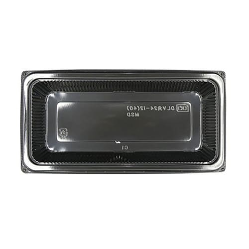 軽食容器DLV角24−12(40)MSD黒×12