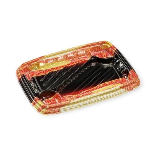 弁当容器 MSDレイア27−19−1 らい光赤×8