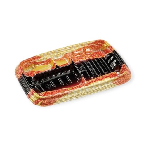 弁当容器MSDレイア23−15−1らい光赤×12