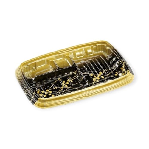 弁当容器 MSDレイア23−15−1 彩光金×12