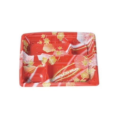 弁当容器MS角弁23−19−3かなで赤本体×12