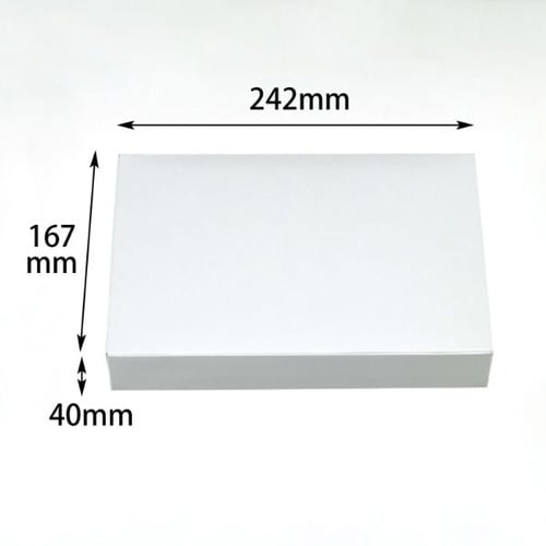 弁当容器 一体型 80−55 シャインホワイト×6