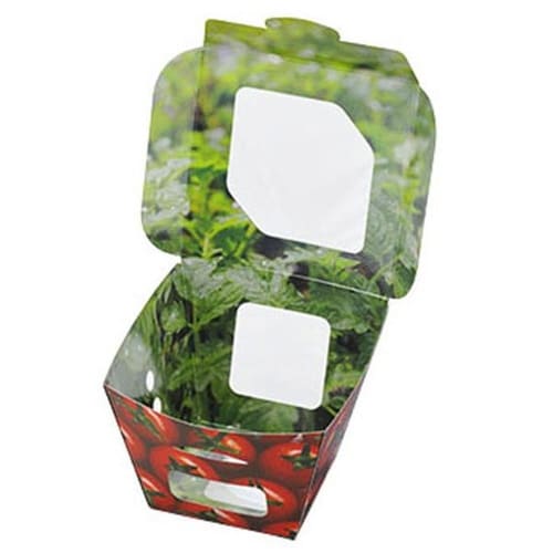 フルーツ容器 紙ベジ90角 トマト FMS×12