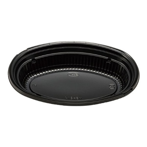 弁当容器MS−214黒本体(V)チューパ×12