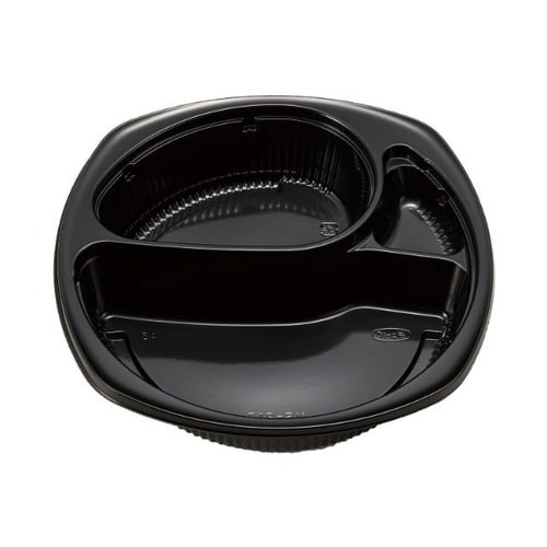 弁当容器MS−217黒本体エフピコチューパ×6
