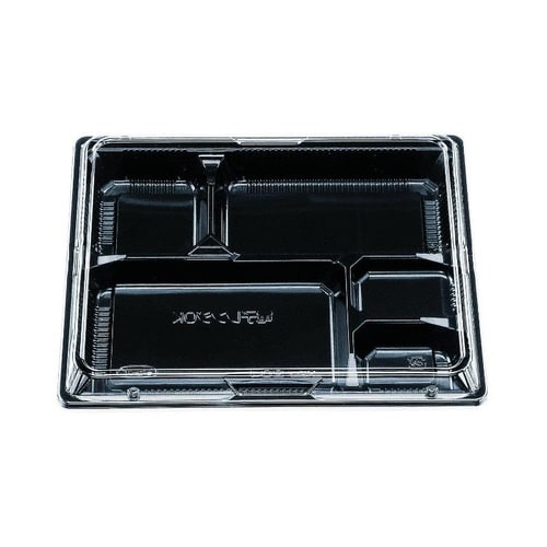 弁当容器 松花堂 204 黒セット チューパ×8