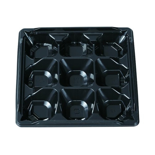 弁当容器 MS角弁 21−21−1 黒 本体×12