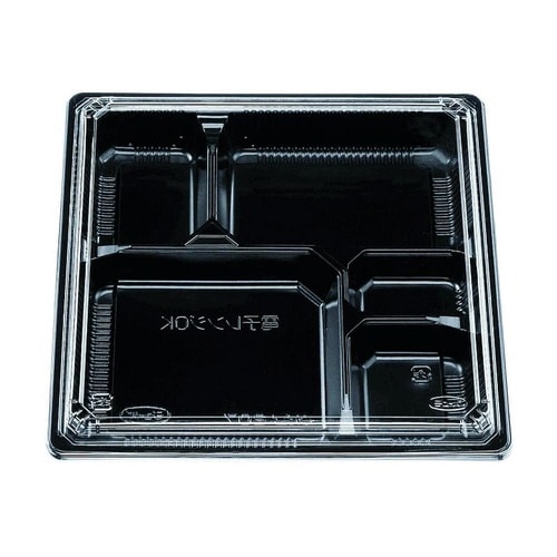 弁当容器 松花堂 207 黒セット チューパ×4