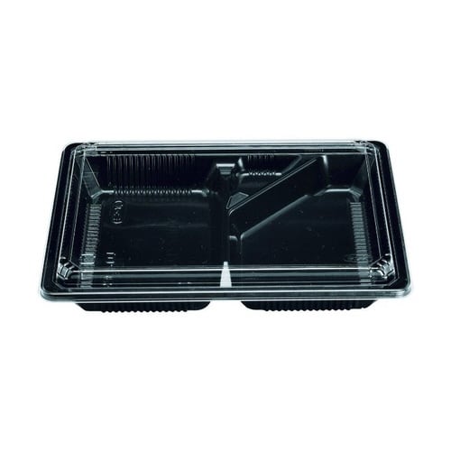 弁当容器 松花堂 201 黒セット チューパ×6