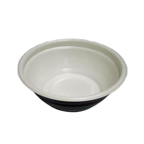 麺容器E−42本体白2/黒デンカポリマー×12