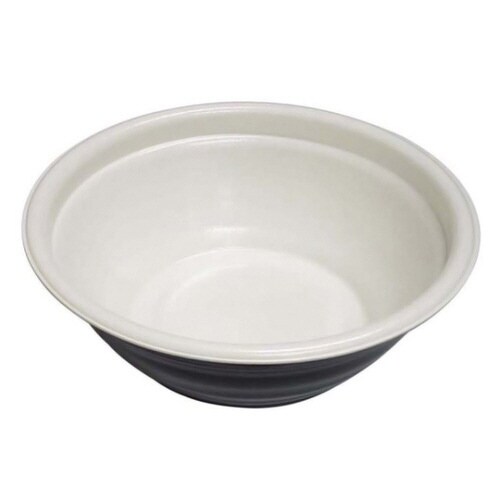 麺容器E−52本体白2/黒デンカポリマー×12