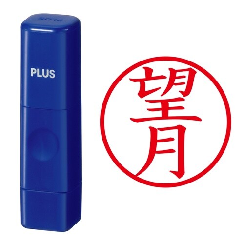 印鑑 ネーム印 ネームキューブ ブルー 望月
