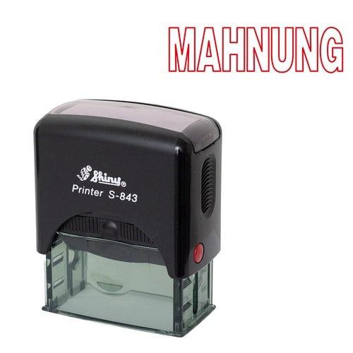 印鑑 ドイツ語 注意 (赤) 回転印