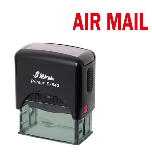 印鑑 ビジネスゴム印 AIR MAIL 回転印