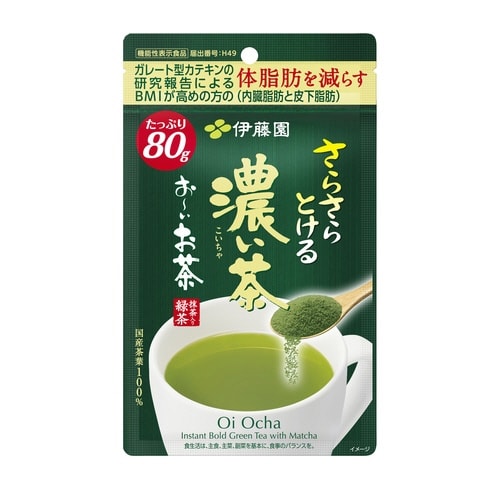 おーいお茶さらさら抹茶入り濃い茶 80g