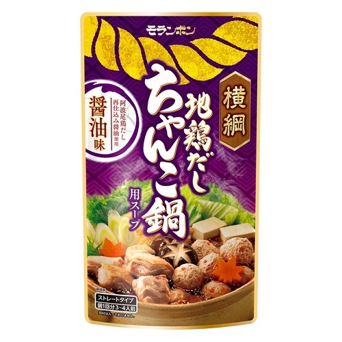 モランボン 横綱 地鶏だし ちゃんこ鍋用スープ 醤