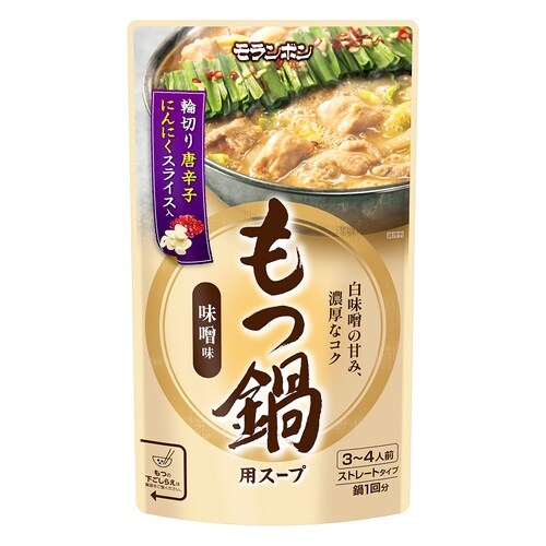 モランボン もつ鍋用スープ 味噌味 750g×1