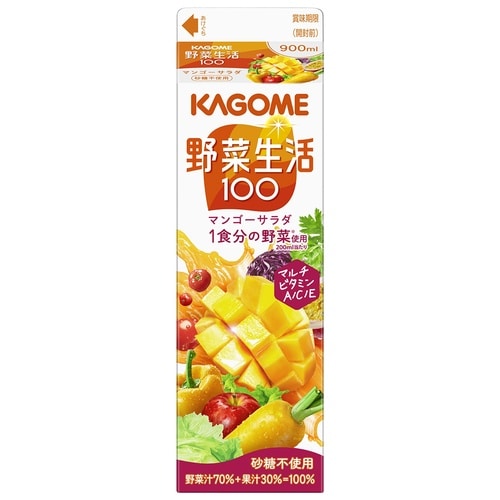 カゴメ 野菜生活100 マンゴーサラダ ホームパッ