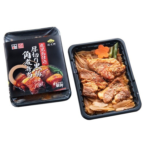 松栄軒 駅弁 国産米使用 厚切り黒豚角煮弁当 1食